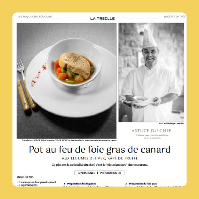Le Chef Philippe LatrEille sublime le foie gras à La Treille