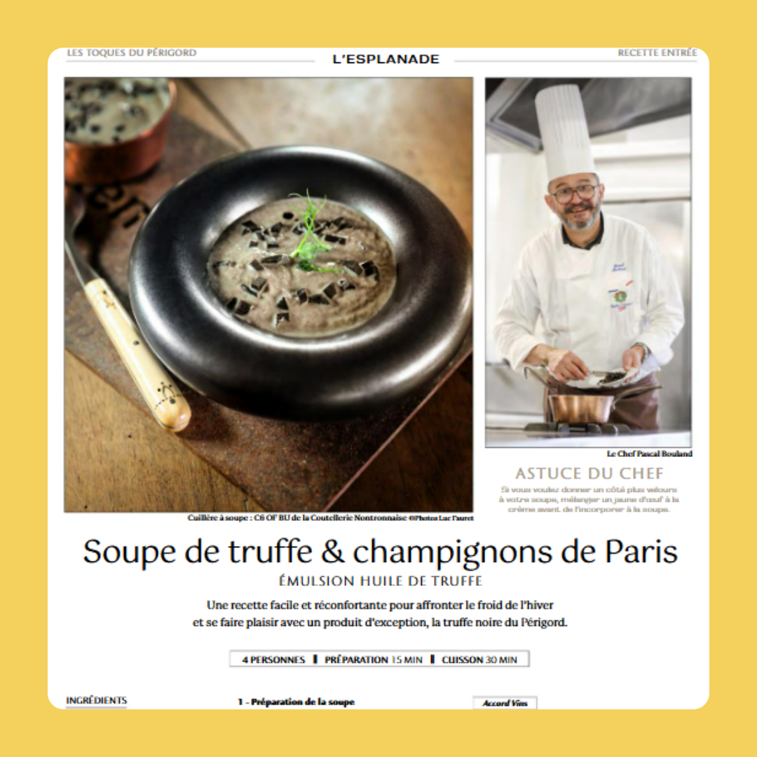 Le Chef Pascal Bouland célèbre la truffe du Périgord à L’Esplanade